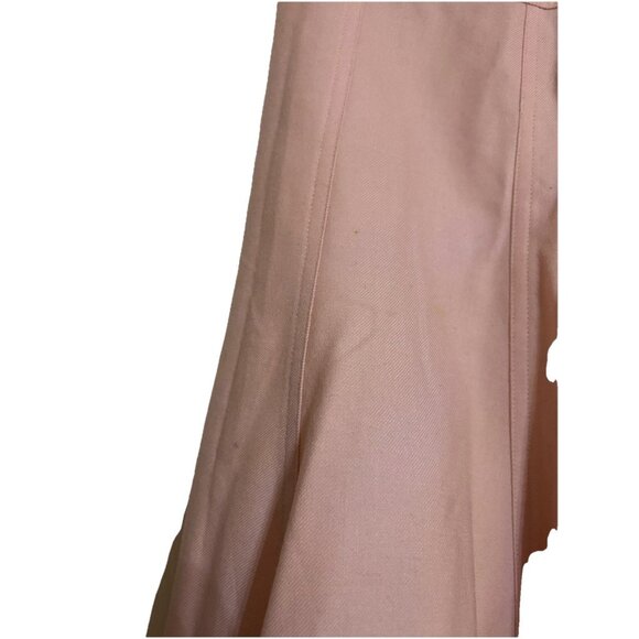 Liz Claiborne Vtg 80s Pure Wool Skirt Sz 8 A Line Preppy 1980s Light Acedemic - Picture 5 of 8